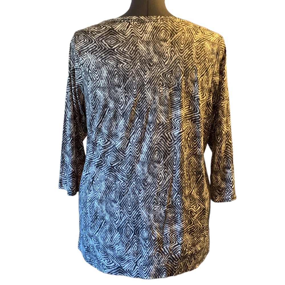 Relativity Scoop Neck 3/4 Sleeve T-Shirt Size 2X - Picture 4 of 14